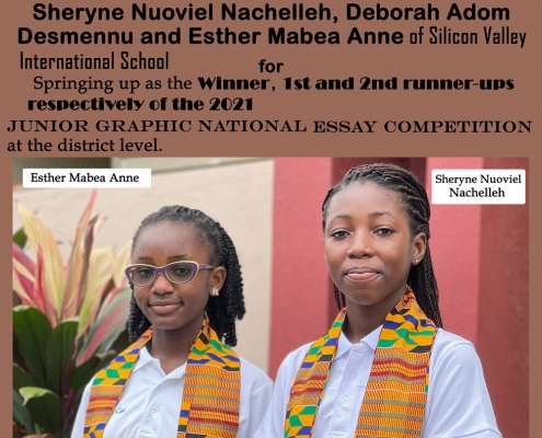 1st and 2nd Runner ups of Junior Graphic National Essay Competition