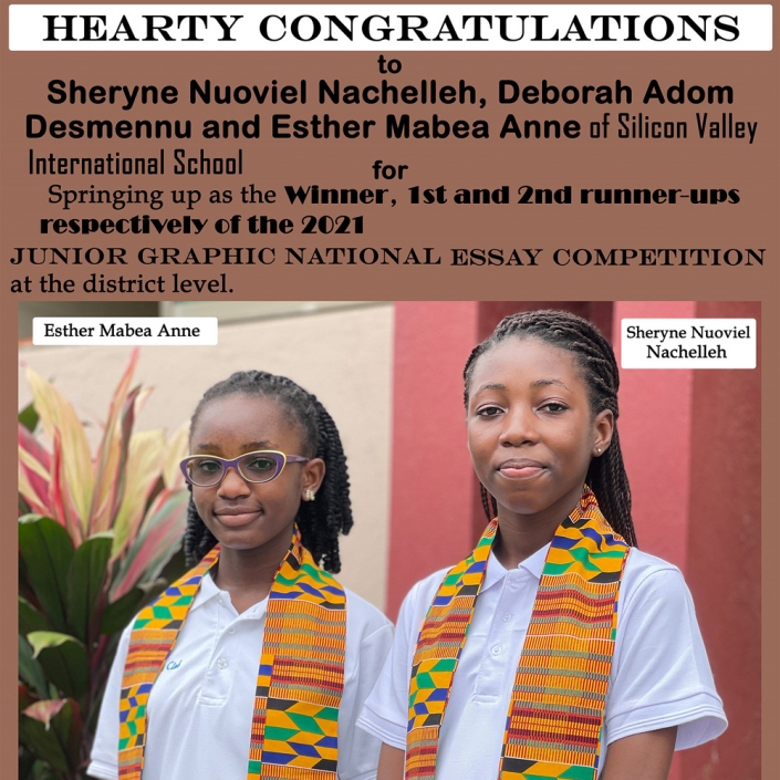 1st and 2nd Runner ups of Junior Graphic National Essay Competition